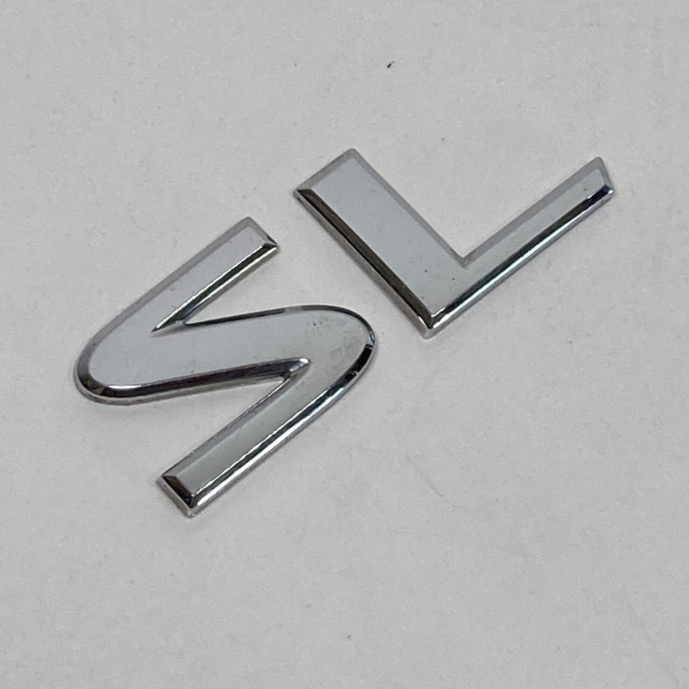 2007-2011 Nissan Versa Emblem Logo Letters 'SL' Badge Rear Tailgate Trunk Chrome