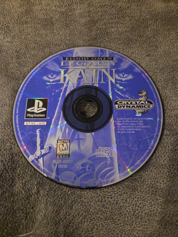 Blood Omen: Legacy of Kain (Sony PlayStation 1 PS1, 1996) Disc Only