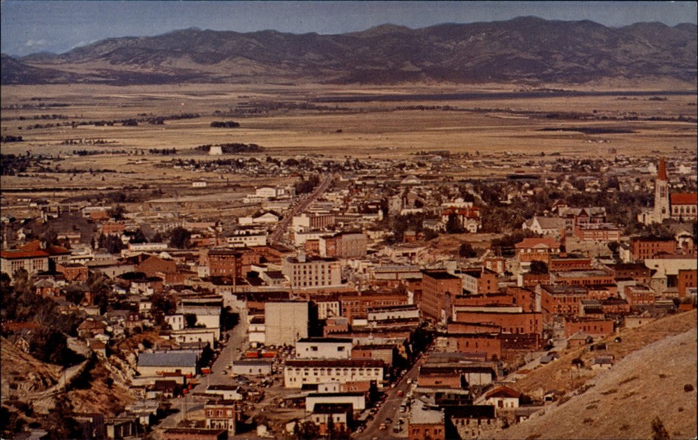 Helena Montana State Capitol aerial view ~ postcard  sku537