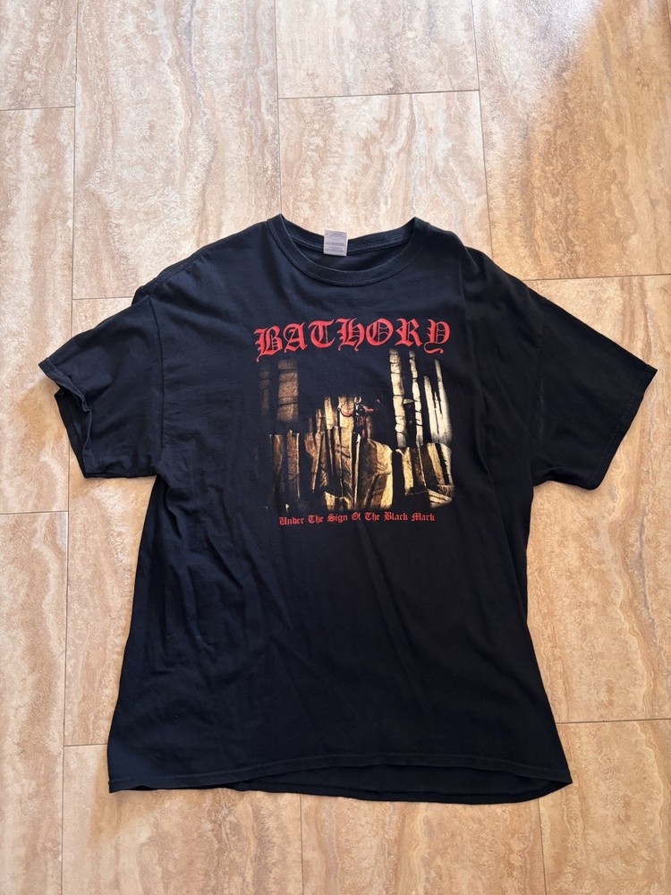 Bathory 'Under the Sign of the Black Mark' Unisex T-Shirt XL black metal
