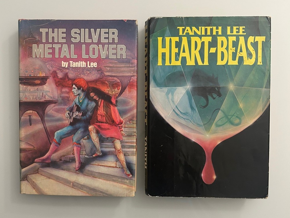 Tanith Lee HB Book Lot 2 - The Silver Metal Lover / Heart-Beast - BCE HC DJ