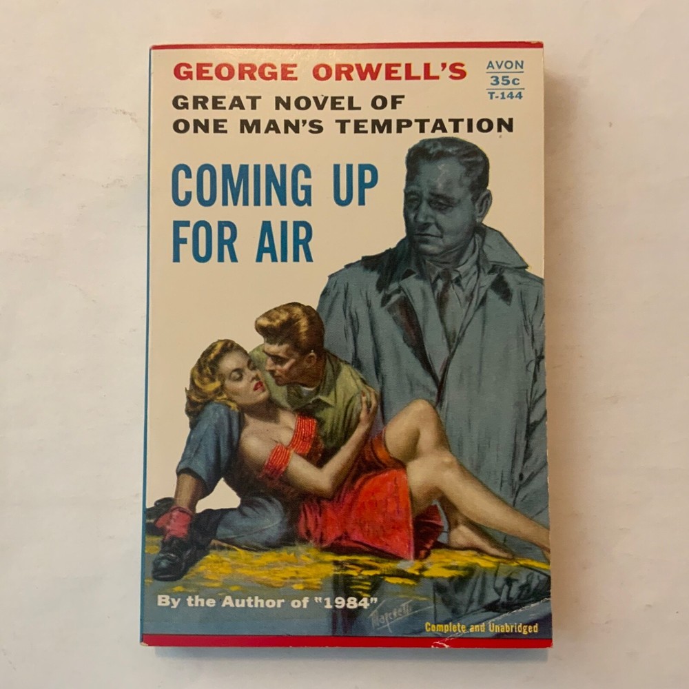 Coming Up For Air by George Orwell 1950 Avon T-144, 1st printing - Near Fine