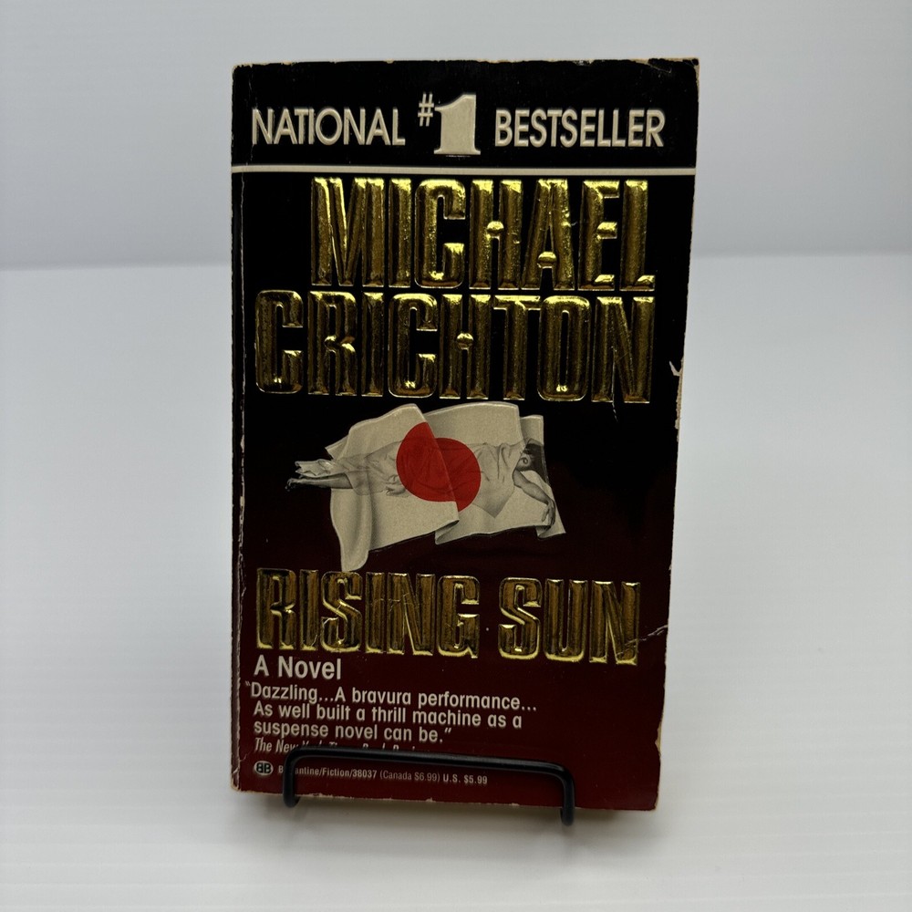 Michael Crichton Rising Sun Paperback 1993 First Ballantine Books Edition
