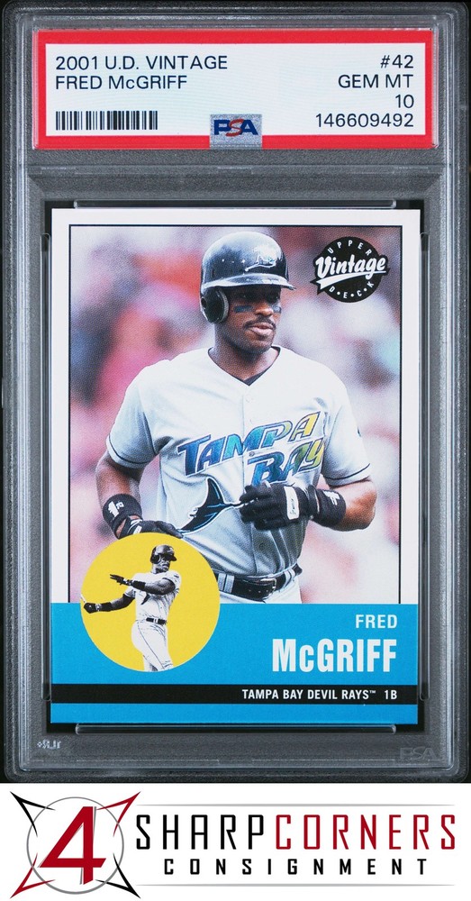 2001 UPPER DECK VINTAGE #42 FRED McGRIFF HOF POP 4 PSA 10Fulfilled by 4SC: eBay’s top consignment choice