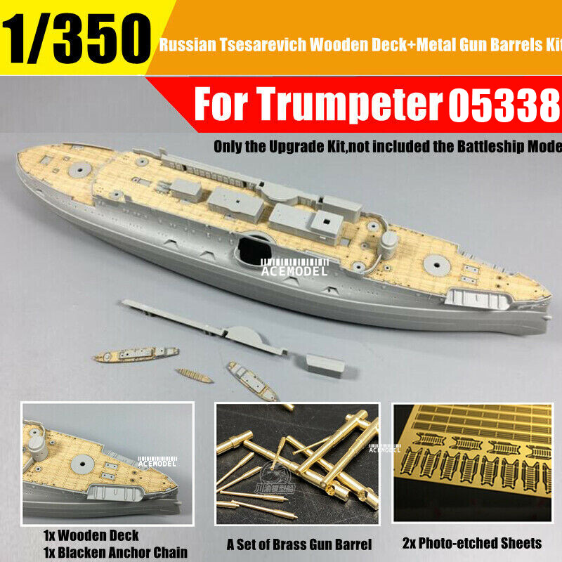 1/350 Russian Tsesarevich 1904 Battleship Super Upgrade Set for Trumpeter 05338