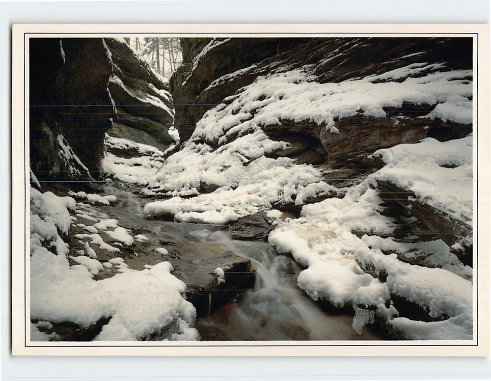 Postcard Rocky Hollow Turkey Run State Park Indiana USA