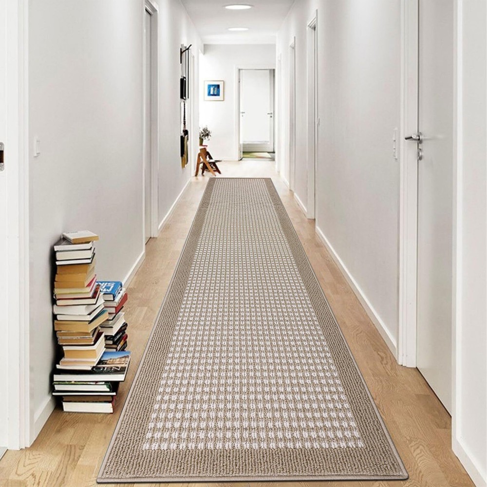 Ileading Hallway Runner Rug 2'x10' Heavy-Duty Durable Entryway Floor Mat with...