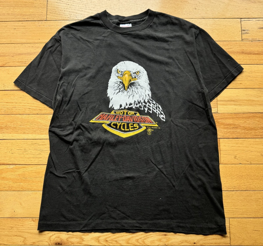 Vintage 1987 Harley Davidson Tee Shirt mens size XL rare original Biker Eagle