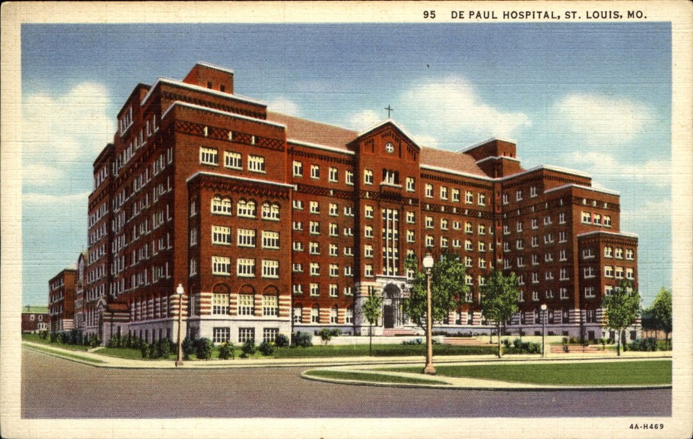 De Paul Hospital St. Louis Missouri MO 1930s