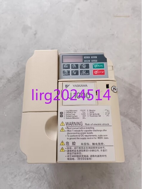 1pc used  yaskawa  CIMR-JB4A0004BAA 0.75KW