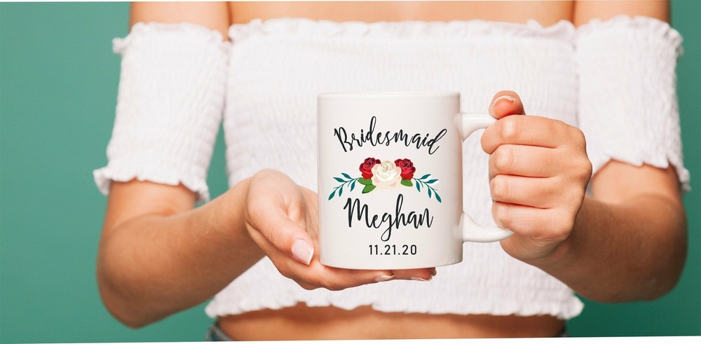 Custom Bridesmaid Mug Bridesmaid Cups Bridesmaid Gift Wedding Party Mugs Bridal