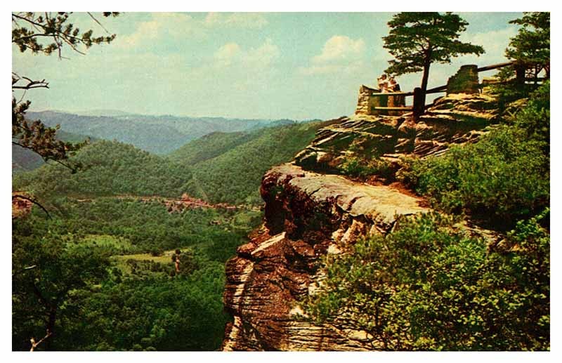 Postcard MOUNTAIN SCENE Breaks Interstate Park Kentucky KY m/09 AQ0710