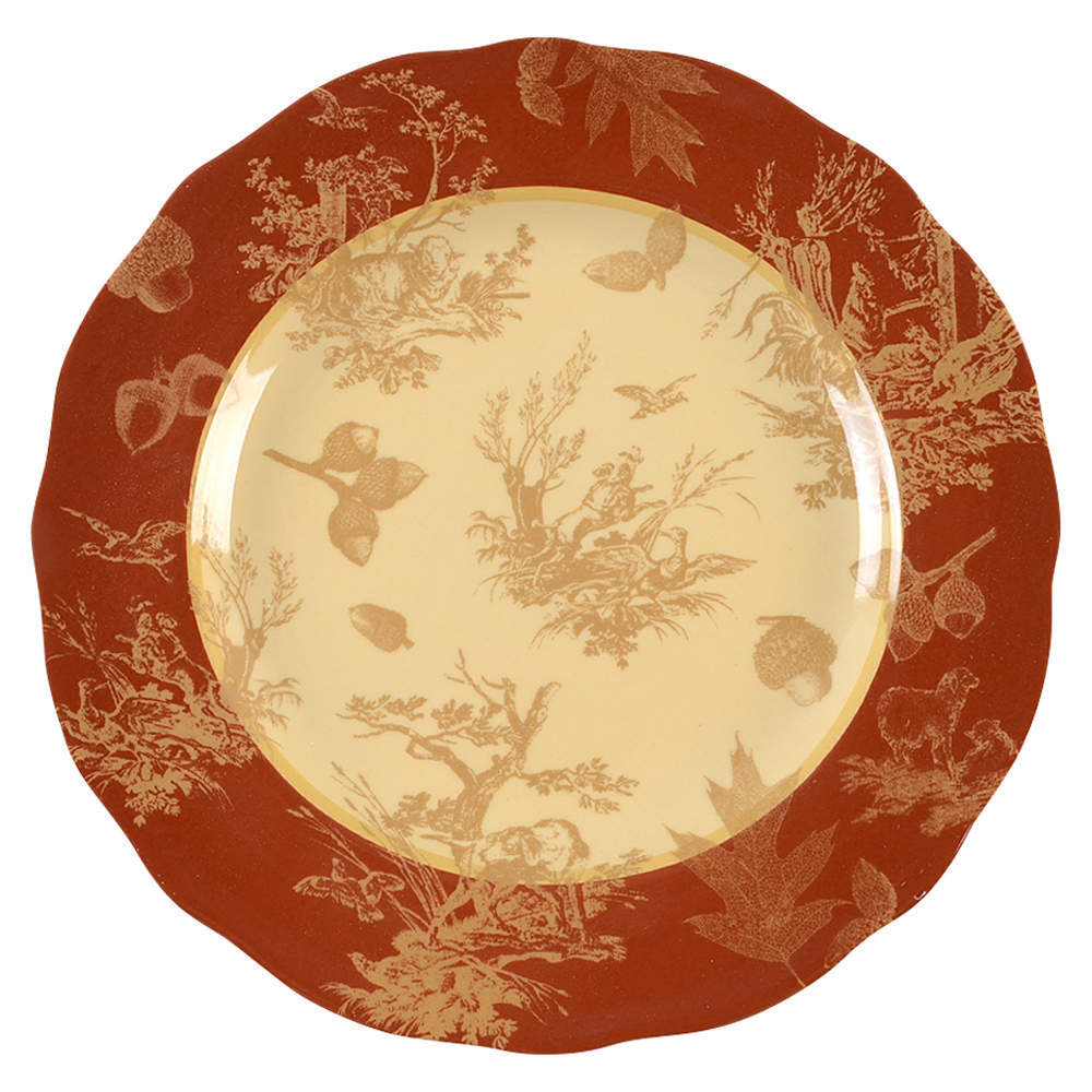 222 Fifth Harvest Pattern Dinner Plate 6219067 Elegant Design