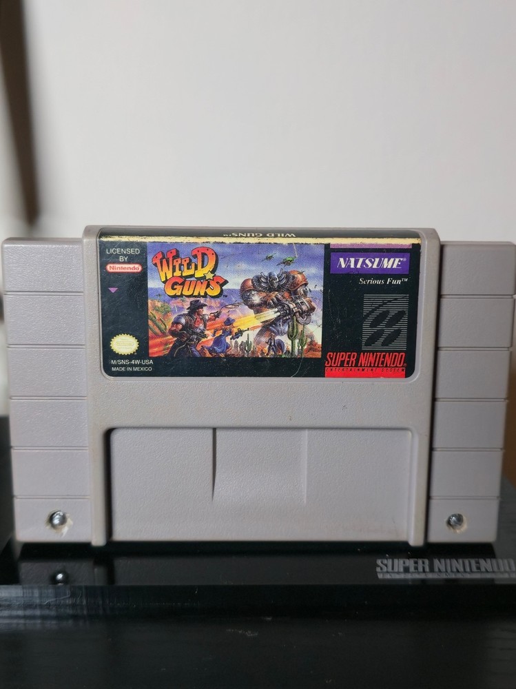 Wild Guns (Super Nintendo, 1995) - Authentic, cleaned and tested. Working!