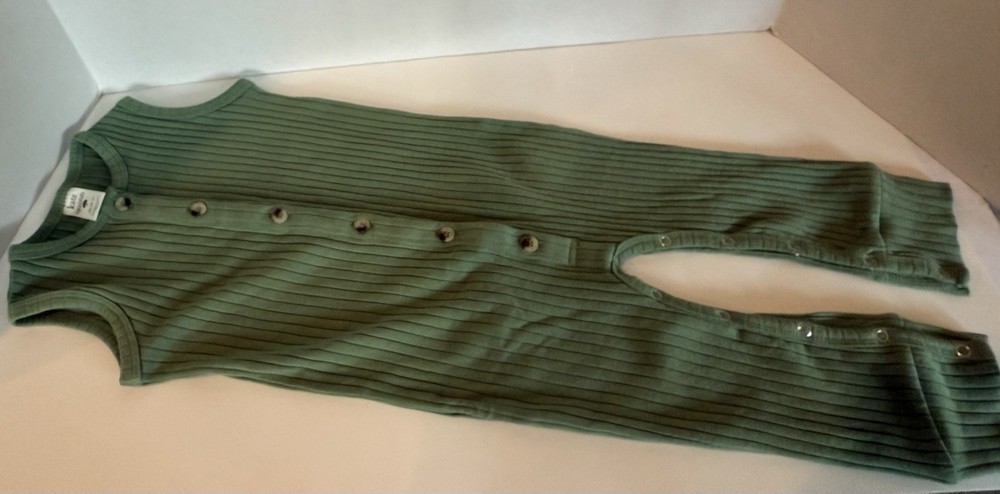 Kate Quinn baby organic romper green 18-24 mos