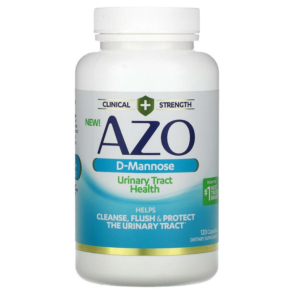 Azo D Mannose Urinary Tract Health 120 Capsules Clinical Strength Exp 2025