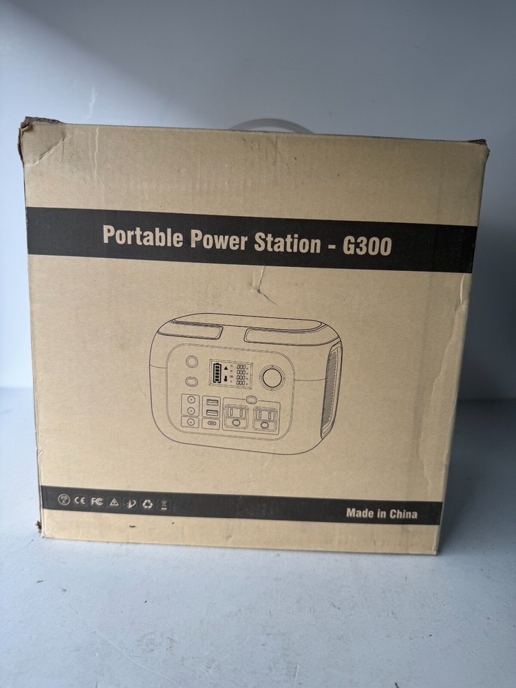 G300 Portable Power Station USB Port Lithium-ion Wireless Charging Solar Powered