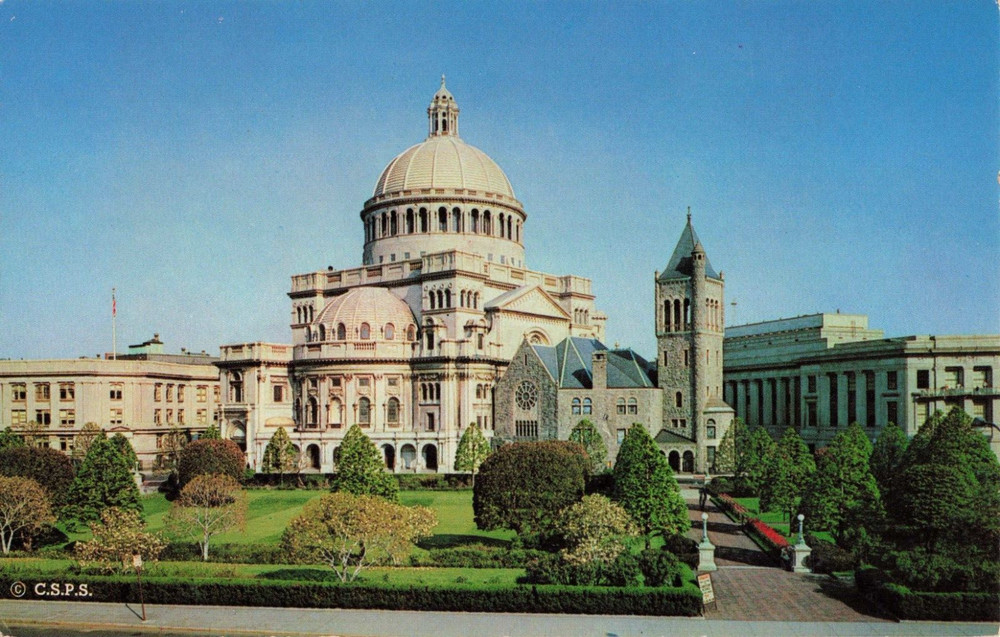 The First Church of Christ, Scientist - Boston Massachusetts MA - Postcard