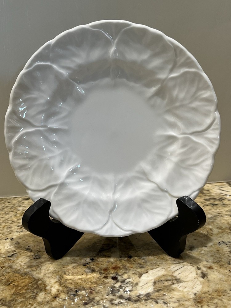 Coalport Countryware Wedgwood White Cabbage Bread & Butter Plates Set Of 4