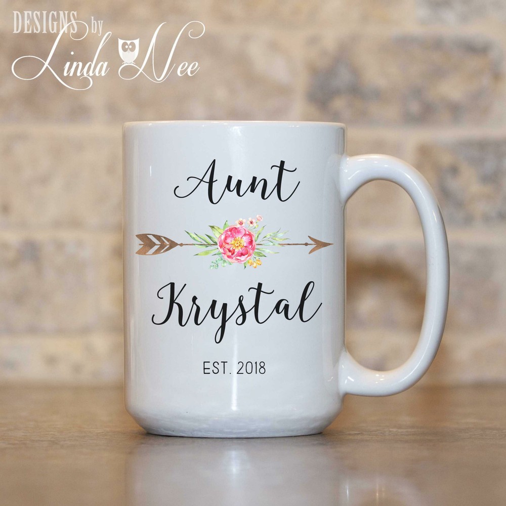 Personalized Aunt Mug Gift For Aunt Pregnancy Reveal Mug Gift For Sister Gift