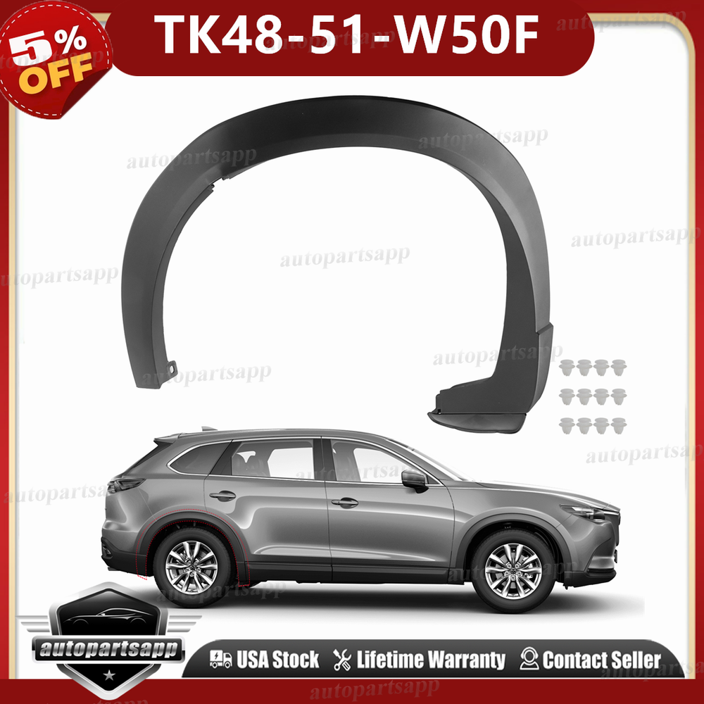 TK48-51-W50F For 16-2023 Mazda CX-9 Right Passenger Rear Wheel Opening Molding