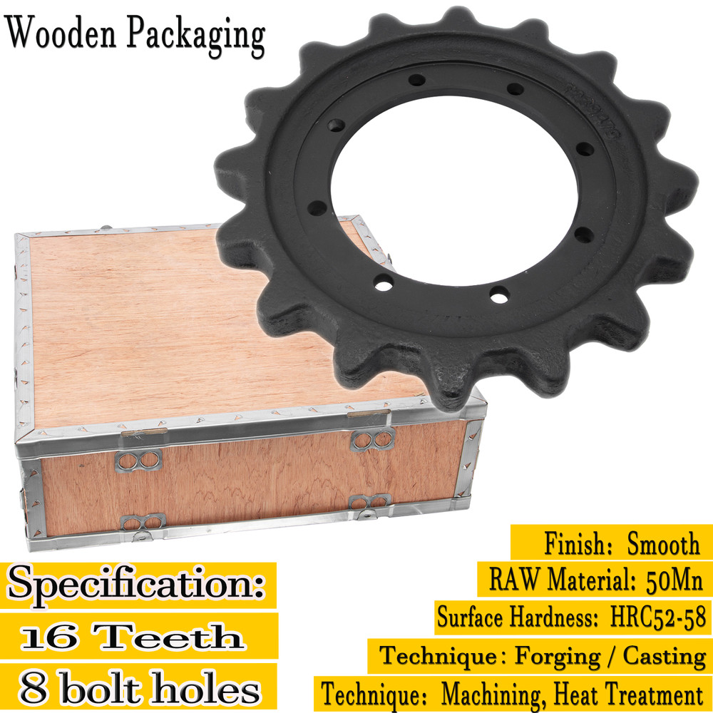 16 Teeth Drive Sprocket fits John Deere 319D CT322 323D Gehl RT175 RT210 RT215