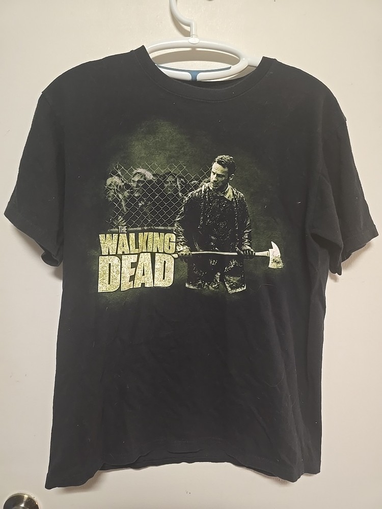 Vintage 2014 The Walking Dead Zombie T Shirt Mens SMALL Black AMC TV Promo Tee