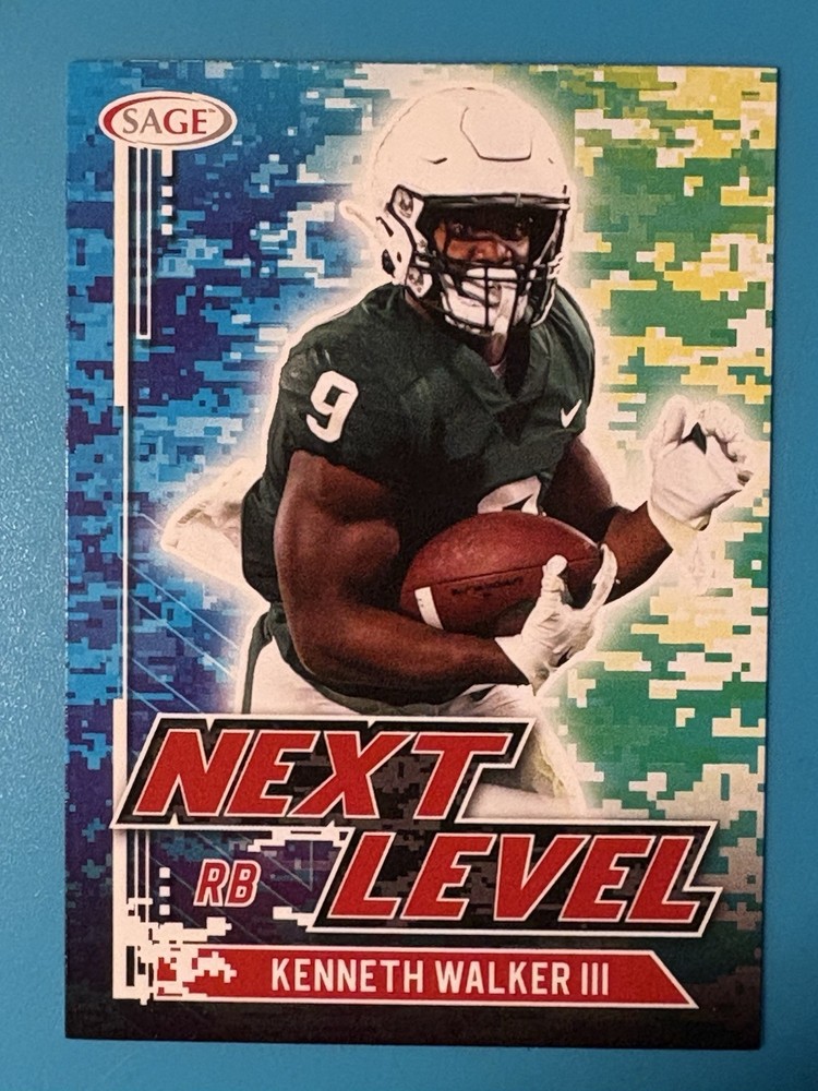 2022 SAGE Kenneth Walker III RC Next Level Red SP #63 Seattle Seahawks 🔥🔥