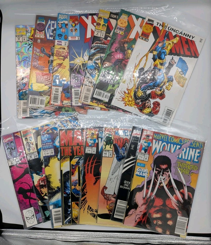 90s Marvel Comics Lot of 15 X-Men Wolverine Ghost Rider Deathlok Mixed (LOT 36)