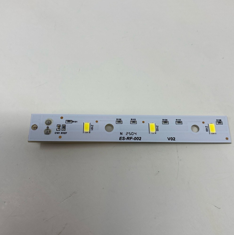 GE OEM WR55X26671 Refrigerator LED Light Board, White PCB, ~4 in