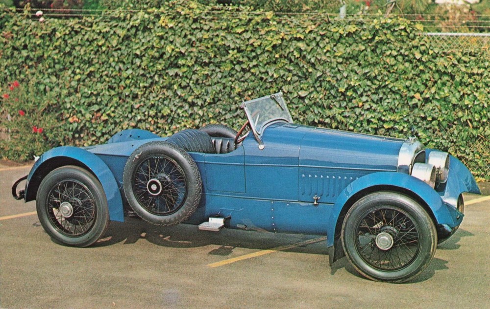 1917 Cunningham Boattail Speedster Briggs Museum Costa Mesa California Postcard