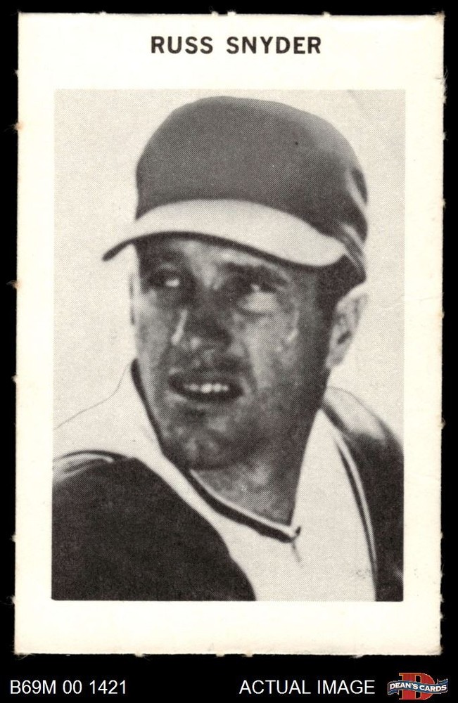 1969 Milton Bradley Russ Snyder Indians 4 - VG/EX