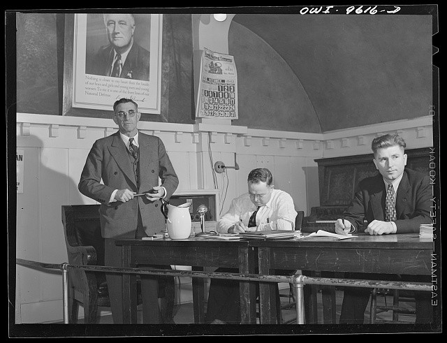 Photo:Butte Montana 1942 Officers of the Butte Miners Union