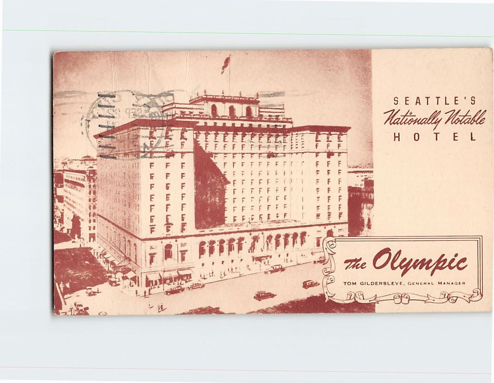 Postcard The Olympic Hotel Seattle Washington USA