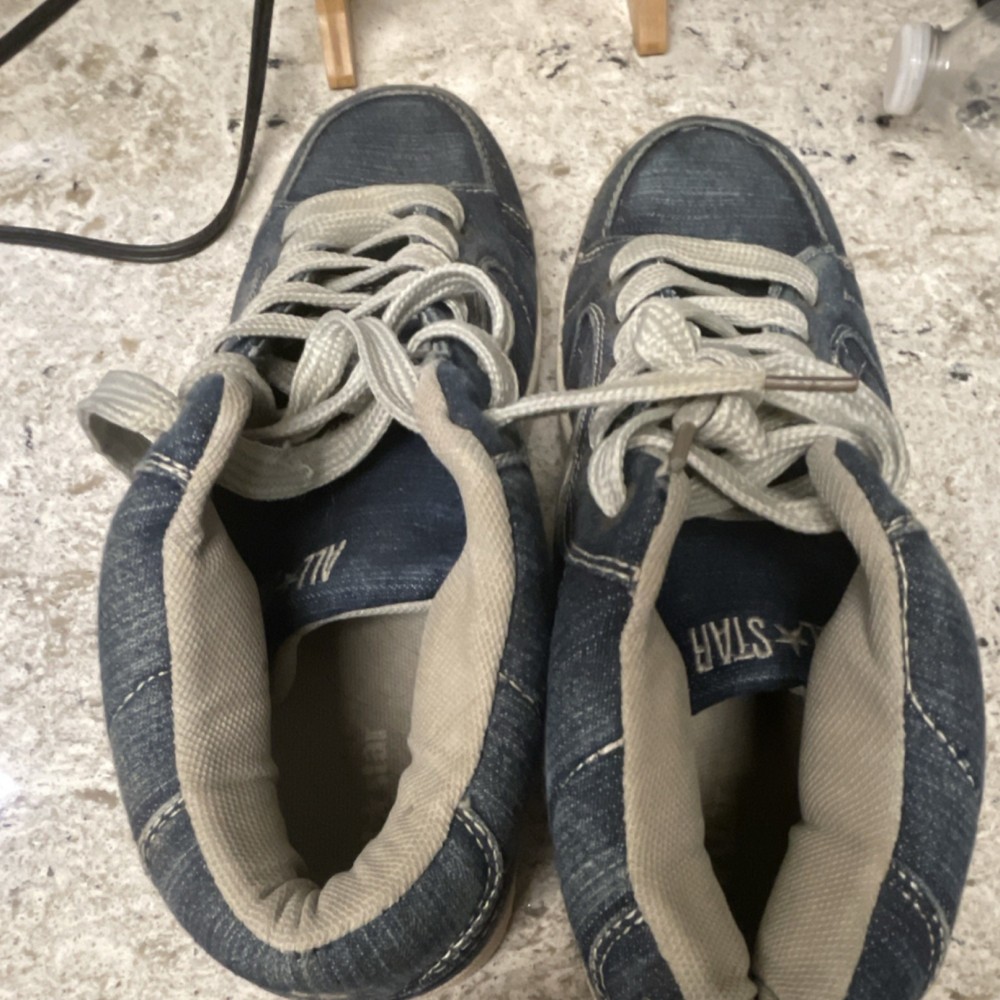 Converse All Star Blue Canvas Lace-Up Men's Sneakers Casual Shoes