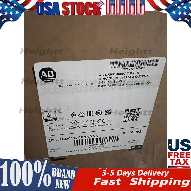 20G11ND011JA0NNNNN PowerFlex 755 AC Drive 480V 11A 7.5HP Output