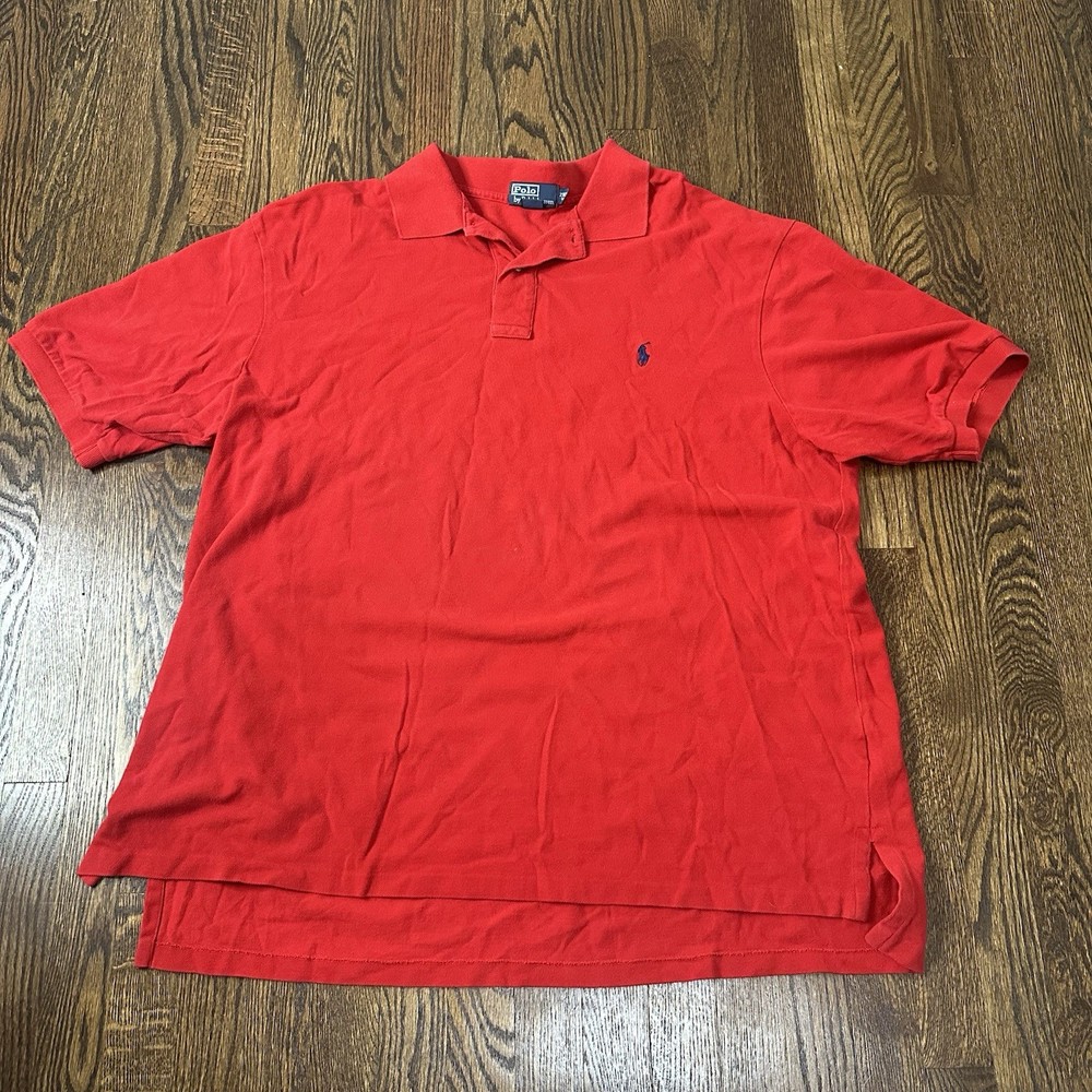Polo Ralph Lauren Collared Shirt Men’s Size 2xLT Big Tall Red 100% Cotton.