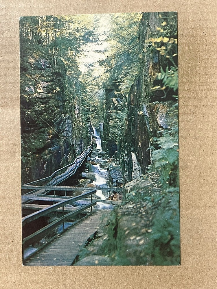 Postcard New Hampshire NH Franconia Notch Flume Gorge Chasm Vintage PC