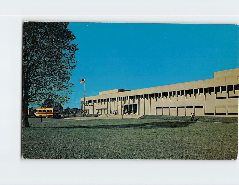 Postcard Southside Junior High School Columbus Indiana USA