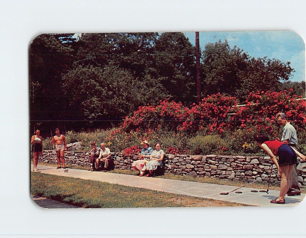 Postcard Shuffleboard at The Pinehurst Canadensis Pennsylvania USA
