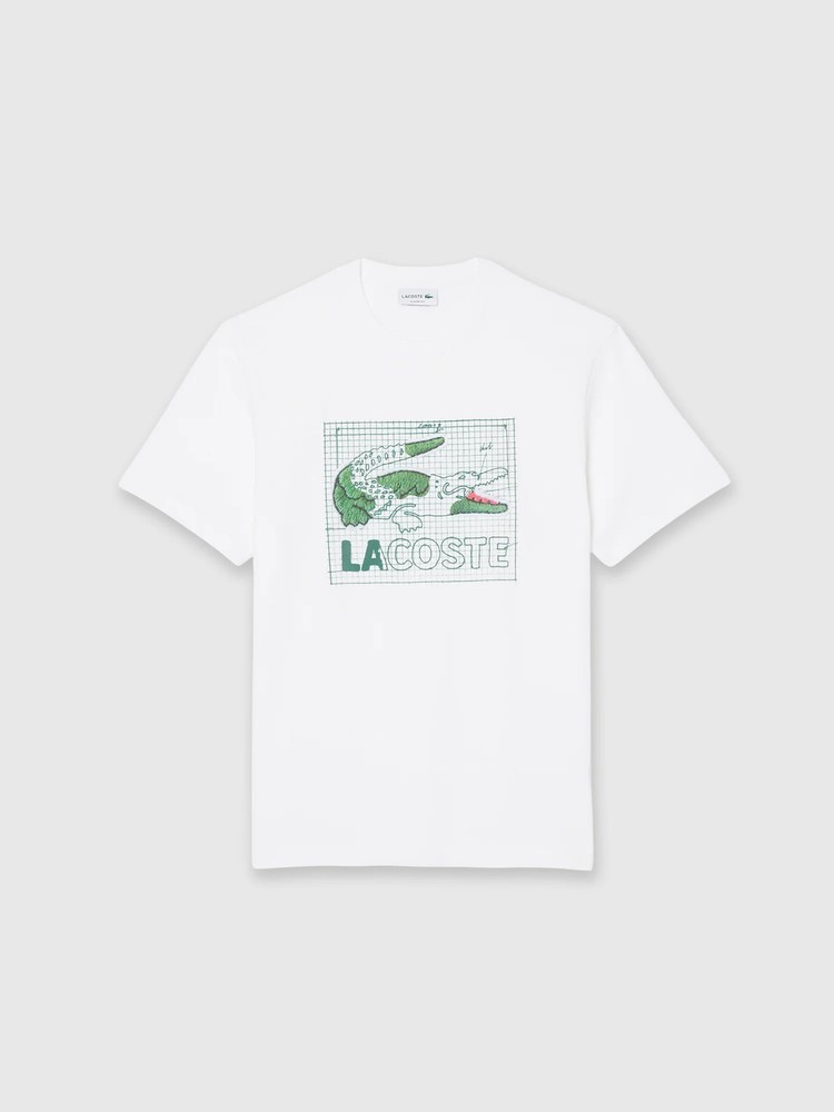 Lacoste Regular Fit Pima Cotton Jersey T-Shirt White