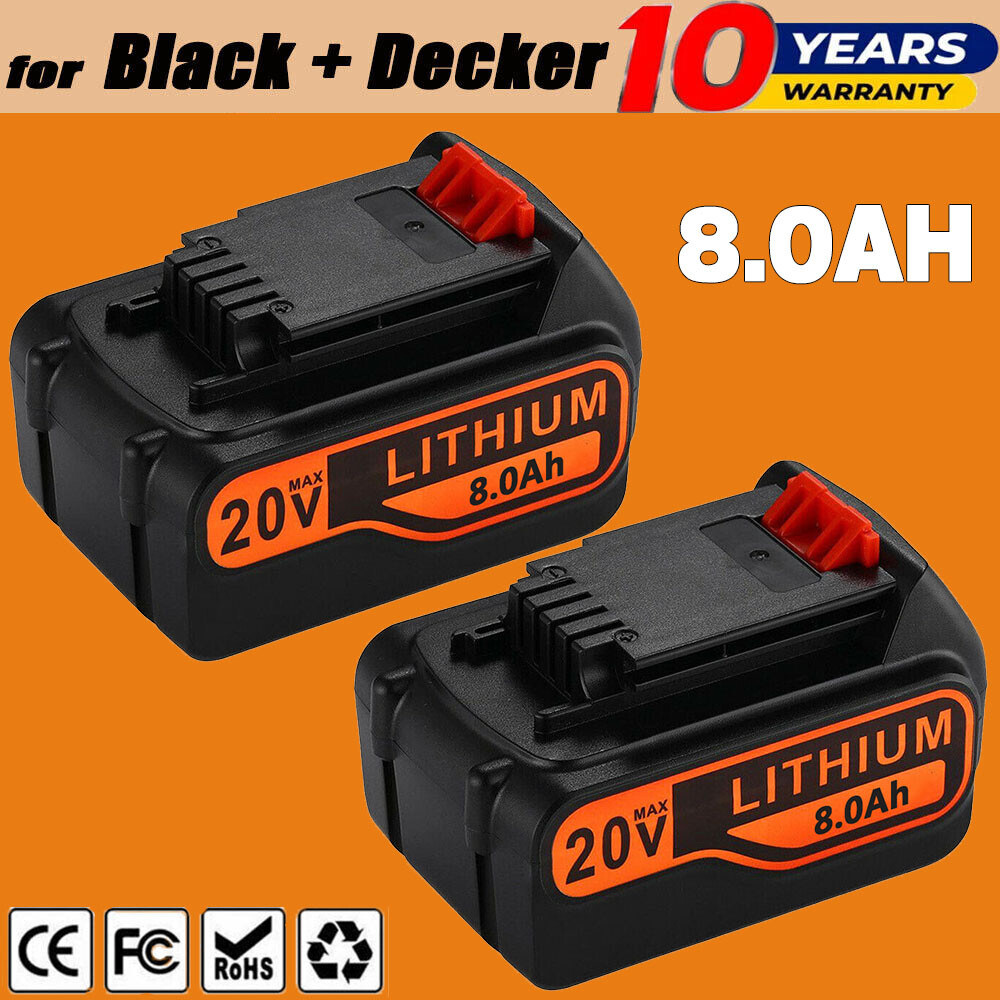 2Pack 20V BLACK+DECKER LB2X4020 LBXR20 LBX20 Replacement Battery  