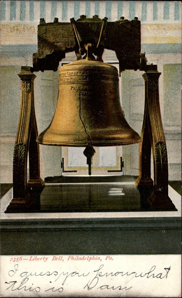 Liberty Bell Philadelphia Pennsylvania ~ c1905 UDB vintage postcard