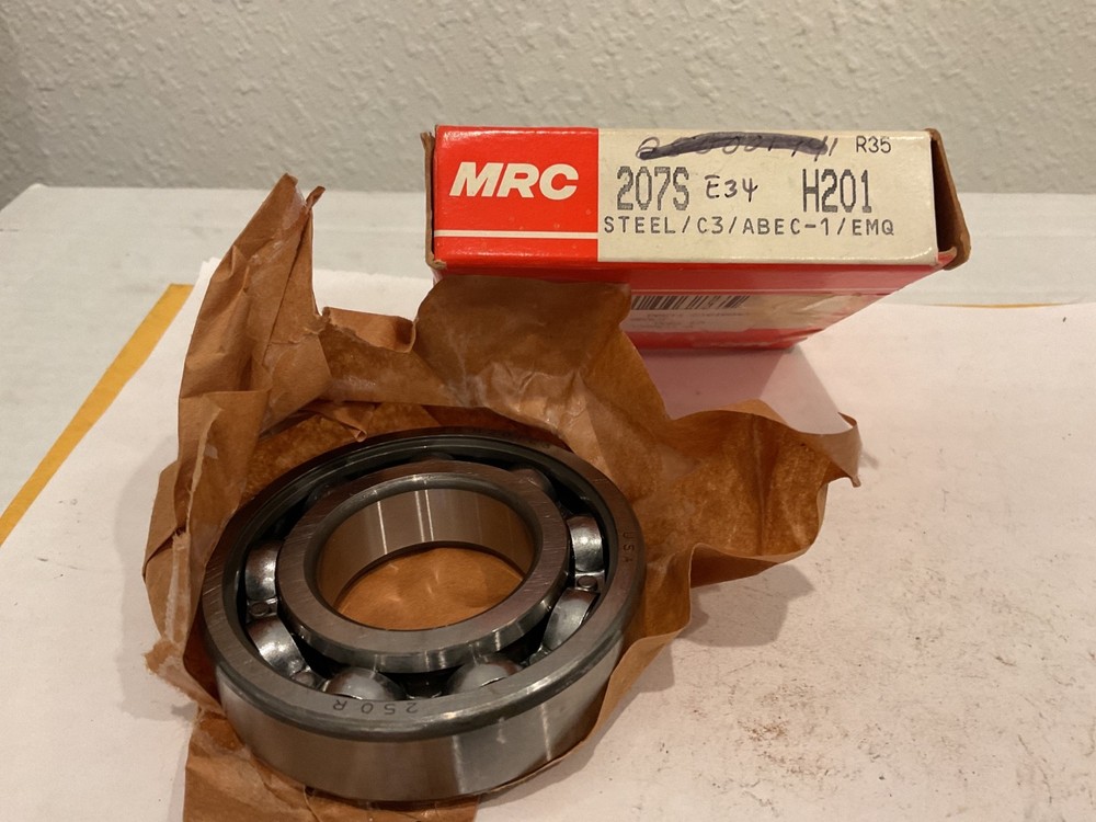 New MRC 207S Deep Groove Bearing, 35mm ID, 72mm OD, 17mm Width