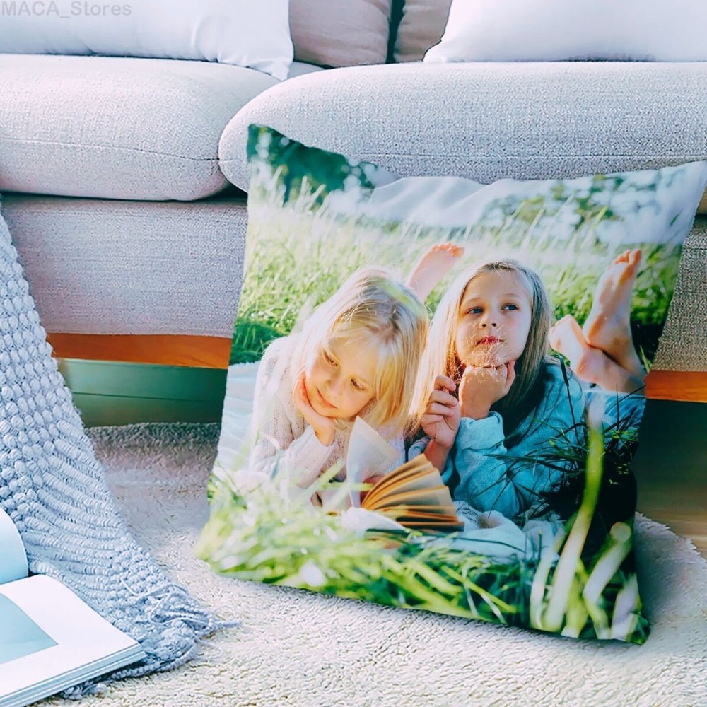 Personalised Photo Pillow Case Cushion Cover Personalized Pillowcase Custom Gift