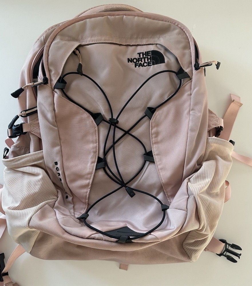 The North Face Borealis Backpack Misty Rose Gray Pink Women’s School Laptop Hike