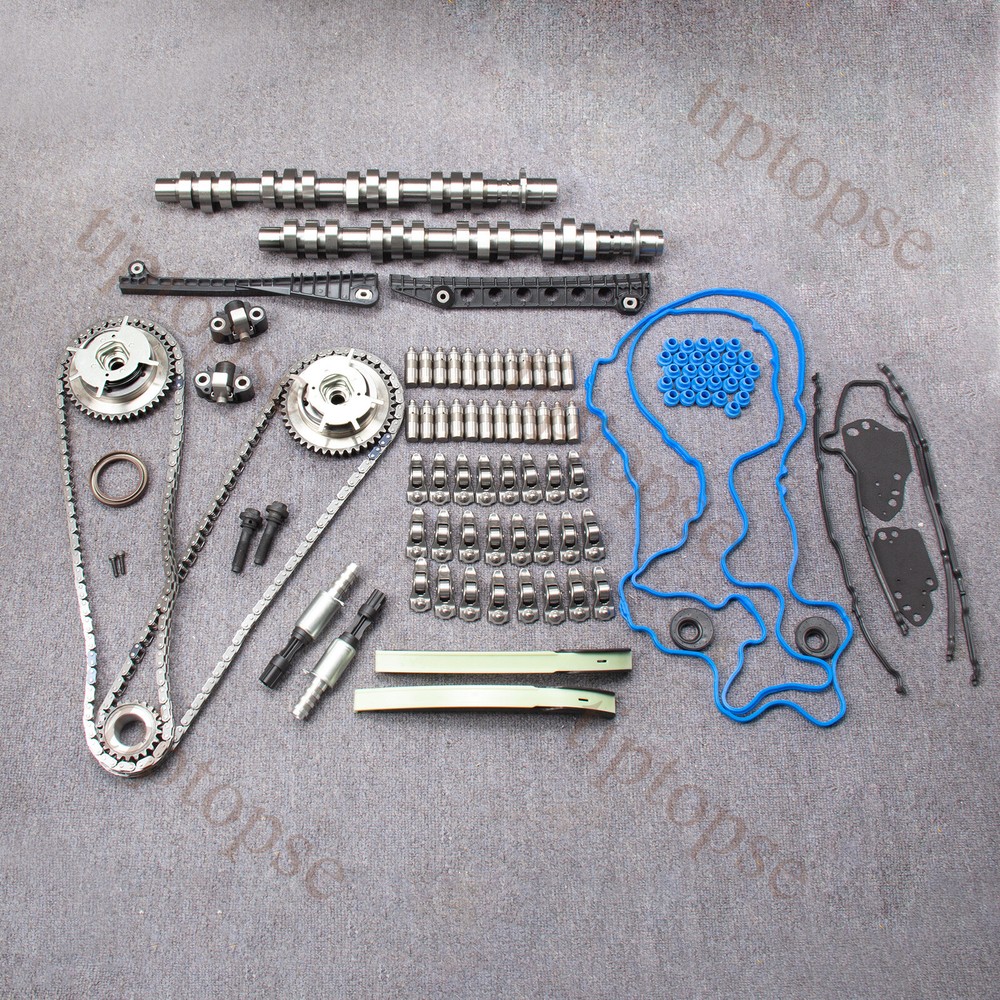 Camshafts Lifters Kit For Lincoln Ford 3V 4.6L 5.4L Timing Chain Rocker Arms Set