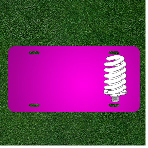 Custom Personalized Car License Plate With Add Names To Fluorescent