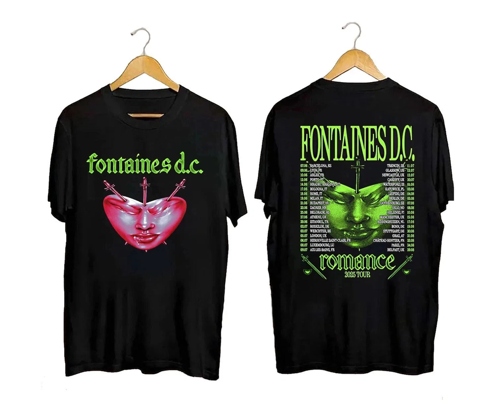 New Fontaines D.C. Favourite Heart Summer Tour 2025 T-shirt MA220 FREE SHIPPING