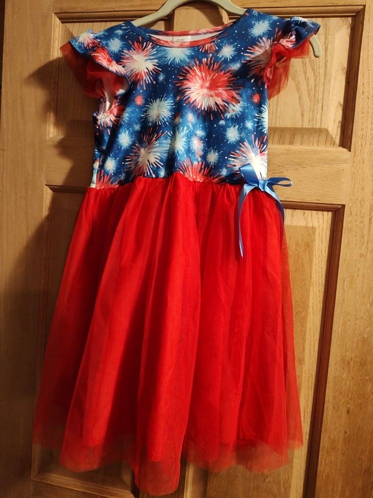 Girls July 4th Dress Size 9/10